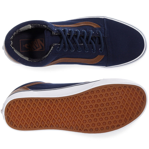 Tenis Vans Old Skool 38G1MVE Azul Marino Hombre Shoelander