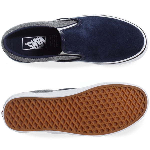 Tenis Vans Classic Slip On 4BV3V9E Azul Marino Hombre
