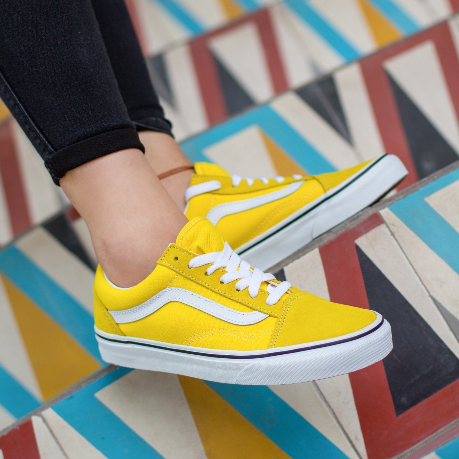 Vans old skool amarillos precio hotsell