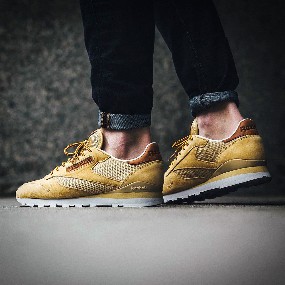 Reebok Clasicos Tenis Reebok Amarillos Hombre Reebok Cl Leather Ol