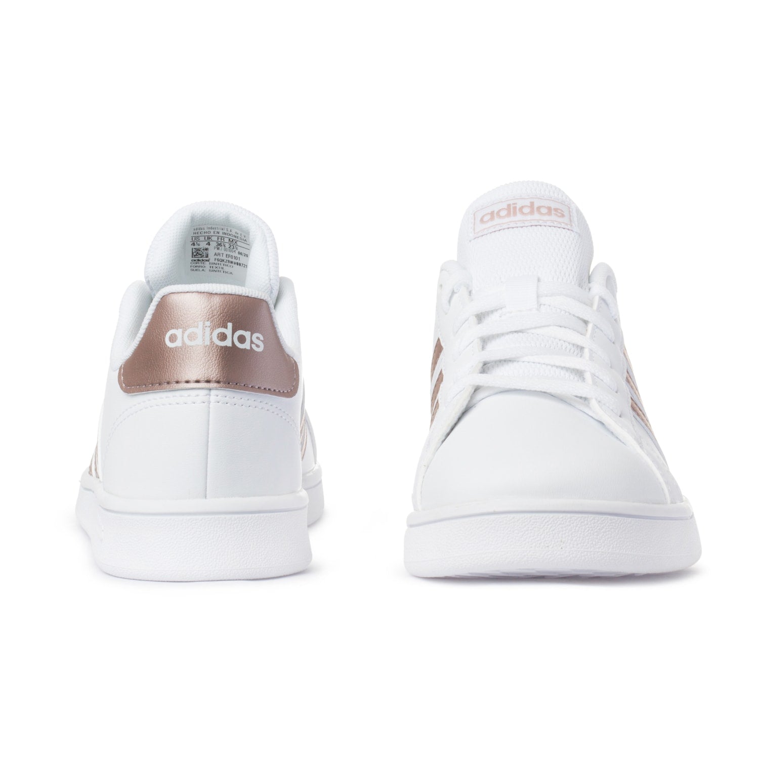 Tenis Adidas Grand Court K EF0101 Blanco Ni as Shoelander