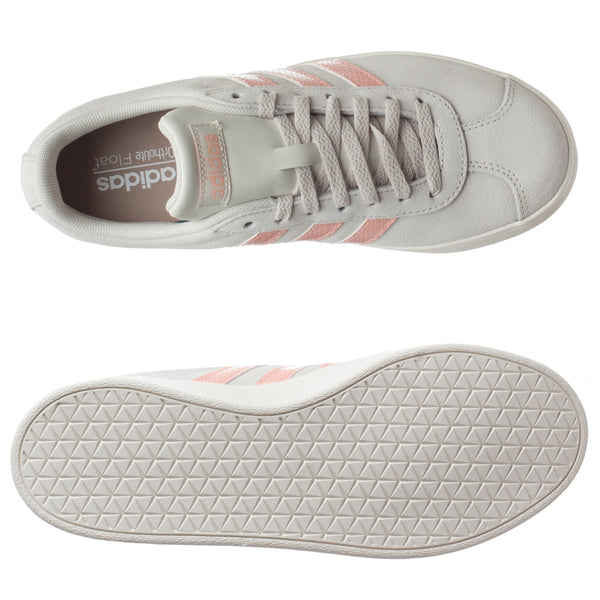 Tenis Adidas VL Court 2.0 - F35127 - Gris Claro - Mujer | Shoelander.com