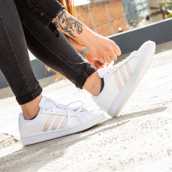 Tenis Adidas Grand Court FW3734 Blanco Mujer Shoelander